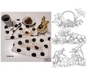 Stickserie - Ostermorgen Doodle